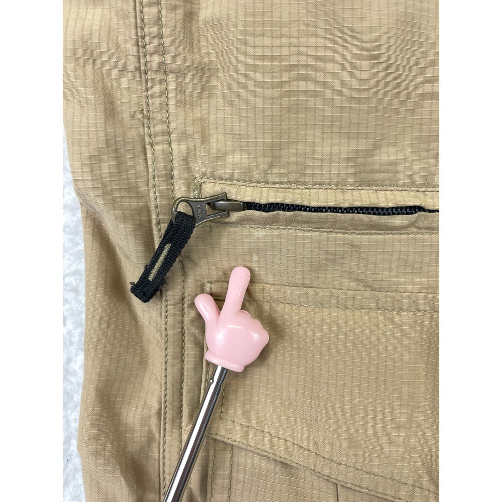 Eddie Bauer Men's XL Tall Tan Ripstop Field Jacket Khaki Utility Travel Safari - Picture 11 of 16